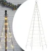 vidaXL Choinka LED na maszt 200 LED ciepła biel 180 cm Podgląd zdjęcia produktu 1