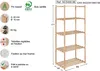 Scaffale Natura 5 ripiani profondità 40 cm astigarraga Anteprima dell’immagine prodotto 3