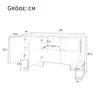 Sideboard Breite 138 cm, Wohnzimmerschrank, Produktbild-Vorschau 6