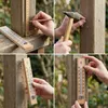 2 Stück Holz Außenthermometer Set -30°C bis 50°C Analog Produktbild-Vorschau 7