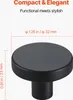 VEVOR Schrankknöpfe, 10er Pack, 32 mm schwarze Produktbild-Vorschau 2