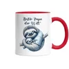 Bester Papa der Welt Faultier Tasse Rot Süßes Faultier Produktbild-Vorschau 2