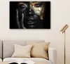 MuchoWow® - Leinwandbilder - Frau - Gold - Porträt - Modern Produktbild-Vorschau 6