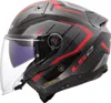 Casco Jet LS2 OF603 INFINITY II CARBON Urus Shiny Red Anteprima dell’immagine prodotto 2