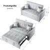 SONNI 140x94x78cm Divano letto matrimoniale grigio chiaro Anteprima dell’immagine prodotto 4