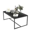 FATIVO Table basse moderne aspect marbre 100×60×42 cm – Voir les images du produit 4