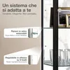 K-Möbel Vetrina in piedi in nero (176x37x33 cm) con 4 Anteprima dell’immagine prodotto 4