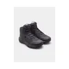 A pair of black high-top sports shoes on a plain background. Anteprima dell’immagine prodotto