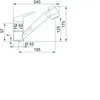 Franke Messing Hochdruck Armatur, Wasserhahn Novara Plus Produktbild-Vorschau 2