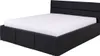 Polsterbett Bett Doppelbett LABRI Kunstleder Schwarz Produktbild-Vorschau 1