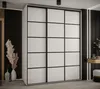 Šatní skříň ASIRI 4 - 200/45 cm, bílá / černá Náhled obrázku produktu 1