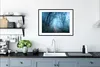 MuchoWow® Gerahmtes Poster Bäume - Natur - Nebel 80x60 cm - Produktbild-Vorschau 4