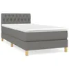 vidaXL Boxspringbett mit Matratze Dunkelgrau 90x200 cm Produktbild-Vorschau 11