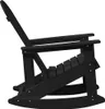 vidaXL Adirondack-Schaukelstuhl Schwarz HDPE Produktbild-Vorschau 5