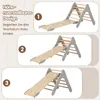 DREAMADE 3-in-1 Kinder Kletterdreieck Set, Holzdreieck mit Produktbild-Vorschau 1