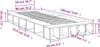 vidaXL Bettgestell Betongrau 90x190 cm Holzwerkstoff Produktbild-Vorschau 8