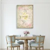 Leinwandbild Liebe Vintage-Blumen 40x60 Feeby Grün bild für Produktbild-Vorschau 2
