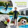 4 Stück  Wasserbälle wiederverwendbar,weiche Fußball Produktbild-Vorschau 3