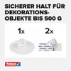 tesa Klebehaken Deckenhaken selbstklebend mit Powerstrips, Produktbild-Vorschau 2