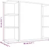 vidaXL Armoire de toilette Gris Sonoma 80x20,5x64 cm Bois Voir les images du produit 8