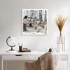 Poster - Poster ohne Rahmen - Rudel Wölfe Winter - 60x60 cm Produktbild-Vorschau 5