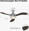 Wentylator sufitowy Wiltec Ø 130 cm z 3 łopatkami, Podgląd zdjęcia produktu 3