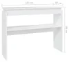 vidaXL Konzolový stôl biely 102x30x80 cm Drevo Materiál Náhľad obrázku produktu 6