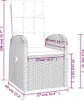 vidaXL Garten-Liegestühle 2 Stk. mit Auflagen Poly Rattan Produktbild-Vorschau 7