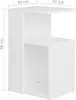 vidaXL Bočný stolík biely 36x30x56 cm Drevo Materiál Náhľad obrázku produktu 6