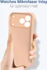 A hand holding a pink phone case. Produktbild-Vorschau