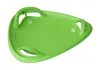 A green plastic sled on a white background. Anteprima dell’immagine prodotto