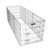 A black wire dog kennel is shown against a white background. Produktbild-Vorschau