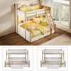 Etagenbett 90x200 + 140x200 cm mit LED, offenen Produktbild-Vorschau 5