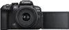 A black Canon EOS R10 camera with a lens attached and the screen flipped out, presented against a white background. Náhľad obrázku produktu