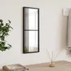 Wandspiegel Schwarz 20x50 cm Rechteckig Eisen Produktbild-Vorschau 1