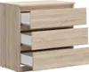 Kommode Edwin mit 3 Schubladen, Holzoptik, 75cm Produktbild-Vorschau 2