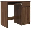 vidaXL Scrivania look rovere marrone 86x49x76 cm materiale Anteprima dell’immagine prodotto 1