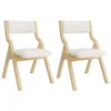Ensemble de 2 chaises pliantes pour salle à manger, en lin, Voir les images du produit 6