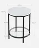 VASAGLE Table d'appoint, table de chevet à 2 niveaux, Voir les images du produit 2