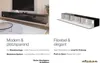 Wandhangend TV-meubel 270 cm zwart hoogglans zwevende Productafbeelding-voorbeeld 7