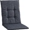A dark gray chair cushion with tufted backrest and seat, shown against a white background. Produktbild-Vorschau