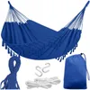 KRUMAD Hängematte Outdoor Boho-Stil 190x150 cm Blau 120 kg Produktbild-Vorschau 1