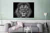MuchoWow® Poster Tiere - Löwe - Schwarz - Weiß - Porträt Produktbild-Vorschau 5