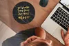 MuchoWow® Mauspad Mousepad Zitate - Leben - Marmor 20x20 cm Produktbild-Vorschau 3