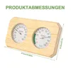 Sauna Thermometer Hygrometer 2-in-1 Kombigerät,Echtholz Produktbild-Vorschau 2