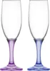 LAV Misket Glas-Champagnergläser – 190 ml – farbiger Stiel Produktbild-Vorschau 4