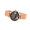 Alienwork Armbanduhr Damen RosŽgold Metall Mesh Armband Produktbild-Vorschau 4