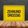 40. Geburtstag Metallschild mit Spruch: Zehnunddreißig Produktbild-Vorschau 4