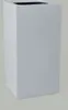 VIVANNO Pflanzkübel Fiberglas BLOCK Säule, Weiß matt - Produktbild-Vorschau 4