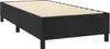 A black velvet box spring bed frame with wooden slats. Produktbild-Vorschau